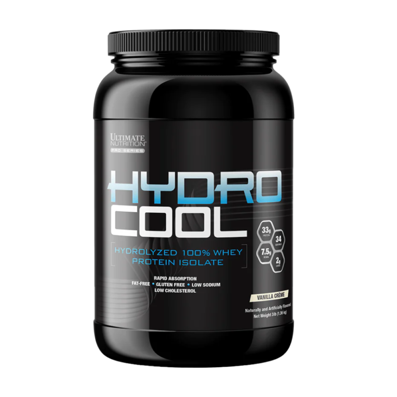 HydroCool est un mélange d’isolat de protéines de lactosérum hydrolysées (HWPI) ultra-pur à action rapide. Les fractions (peptides) sont facilement et rapidement absorbées par l’organisme pour reconstruire et renforcer les tissus musculaires.